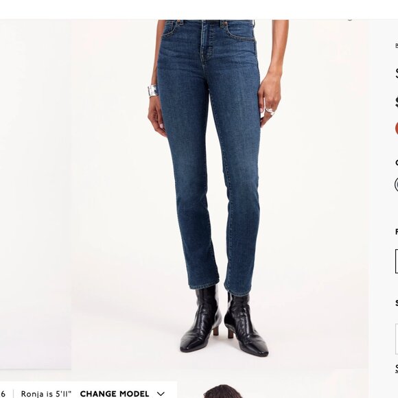 Madewell Stovepipe Jean Relaxed Baggy Straight Fit Mid-Rise Medium Wash 29P - Picture 8 of 8